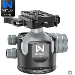 WEYLLAN CH55L Cabezal de Bola Arca con Liberación por Palanca, 55mm, Perfil Bajo, Resistente, para Trípode, Cabezal de Cámara, Carga 88lbs/40kg L91 - Product Image 2