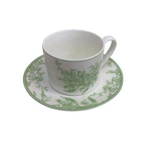 จานรองแก้วกาแฟเซรามิกสไตล์ยุโรปย้อนยุคลายดอกลิลลี่แห่งหุบเขา - Product Image 2