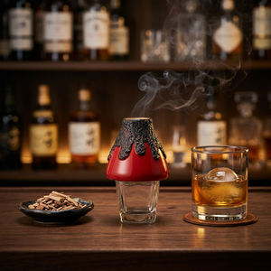 Volcano Glass Eco-Friendly Disposable Cocktail Smoker Chimney <b>Bar</b> <b>Tools</b> - Product Image 1