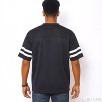 T-shirt en maille personnalisé OEM ODM pour homme, tenue de carnaval des Caraïbes, streetwear, clubwear, vêtements de festival, maillot pour homme