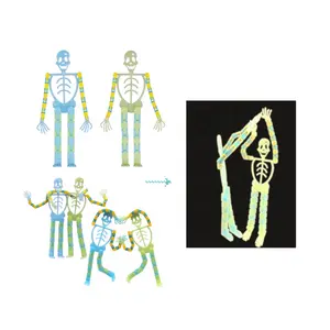 Hot Sale Novelty Gag Fidget Toys Skeleton Man Glow In The Dark Children's Luminous Toys Anti Stress Halloween Sensory Gift