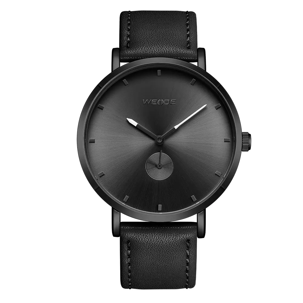 Watches Quartz Watch WEIDE WD2105 Classic Simple Casual Black Minimalist Male Analog Clock Waterproof Quartz Men Wrist Watch