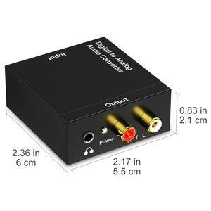 Bộ chuyển đổi kỹ thuật số sang analog chuyên nghiệp (DAC) -Đầu vào SPDIF Đồng trục/quang, đầu ra tai nghe <span class=keywords><strong>RCA</strong></span> & 3.5mm, 192kHz 24 bit - Product Image 6