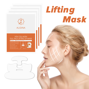 Collagene Full <span class=keywords><strong>Face</strong></span> Lifting Up maschera doppio mento che stringe la pelle mento fino scolpire maschera di collagene ridurre rughe sottili - Product Image 6