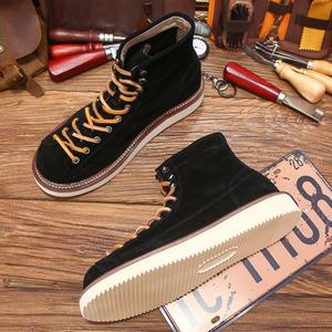 รองเท้าบูทชัคก้ารุ่นใหม่ปี 2025 - รองเท้าบูทผู้ชายระดับพรีเมียม หนังแท้คุณภาพสูง - หนังวัวแท้ - รองเท้าข้อเท้าลำลอง กันน้ำ กันลื่น พื้นหนา - Product Image 4