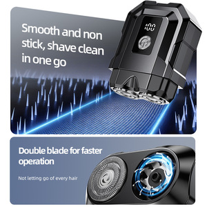 Nueva afeitadora para hombre, ABS, pantalla eléctrica, cabezal magnético, mini afeitadora eléctrica portátil para uso doméstico. - Product Image 2