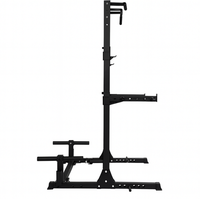 Soporte de Sentadillas Independiente de Diseño Compacto y Multifuncional para Entrenamiento en Garaje y Apartamento