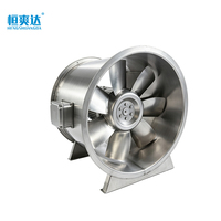 Ventilateur d'extraction axial HTF de type A en acier inoxydable 304 316L pour la ventilation des fumées dans les bâtiments, les tunnels et les garages souterrains - Nouveau