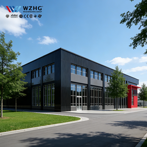 Bâtiment d'atelier préfabriqué, structure industrielle en acier, entrepôt métallique préfabriqué - Product Image 1