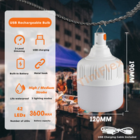 Ampoule LED à économie d'énergie Batterie de rechange USB E27 Ampoule rechargeable Lumière d'urgence LED pour la maison Chambre Cuisine