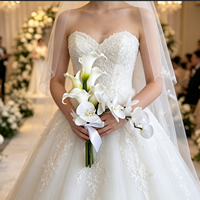 Fleur artificielle M790, fleur en soie au toucher réel, bouquet de mariage, fleur de mariée, décoration de la maison, vente en gros, OEM disponible