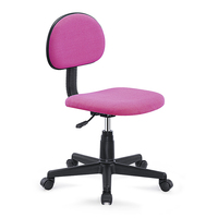Ensemble de 2 chaises de bureau modernes, réglables en hauteur, pivotantes à 360°, avec coussin de siège doux, sans accoudoirs, adaptées aux enfants, avec roulettes