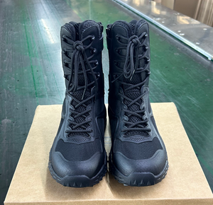 TSB01 Customized <b>Black</b> Leather protection <b>Boots</b> - Product Image 3