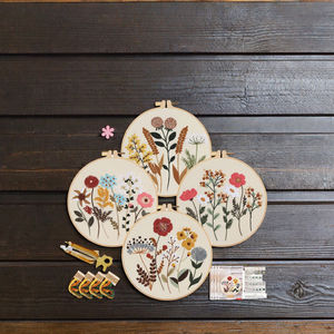 Kit de Bordado de Punto de Cruz con Forma de Flor para Principiantes Adultos Erzheng EZ1067, Decoración Hecha a Mano para el Hogar, Regalo de Costura - Product Image 2