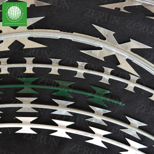 Bobine de fil de rasoir de sécurité galvanisée pratique largement utilisée en acier inoxydable pour clôture de prison et lame de rasoir - Product Image 1