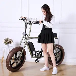 LVCO Factory Fat Bike Electric Lithium Ion Battery Power Fatbike Electric Man Ebike Woman 48V Aluminum Alloy Brushless Mia 20"