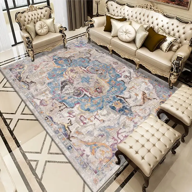 Quadratische anpassbare moderne Perser teppiche aus europäisch bedrucktem Kristalls amt