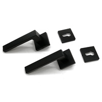 Manija de puerta de palanca clásica para uso en apartamento, oficina y edificio, color negro mate
