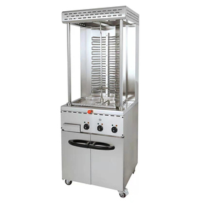 เตาย่างเคบับไฟฟ้าแบบคู่6หัวใช้ในเชิงพาณิชย์แบบแนวตั้งพร้อมตู้ย่างเดี่ยว - Product Image 2