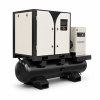 Compresseur industriel QYON 32-88cfm 7.5kw 10HP 10kw 15HP 15kw 20HP Compresseurs d'air à vis intégrés 220V 460V 60HZ