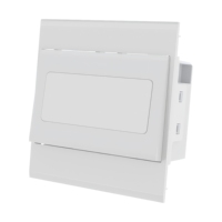 Interruptor de Timbre Transparente FUTINA Estándar Italiano de 72 mm, Material PC Ignífugo, Modelo PIANO OEM, Interruptor para el Hogar