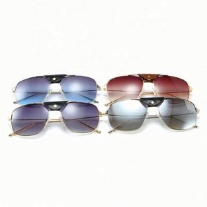 Custom Logo New Arrivals Fashion Vintage Man Driving <b>Sunglasses</b> UV400 Metal Frame Oversized Men <b>Sunglasses</b> - Product Image 2