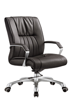 Mobilier de bureau à dossier haut et au milieu et ensemble de chaises de visite en cuir PU salle de réunion salle de JYXSL-1306