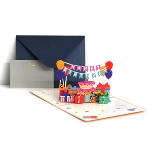 Biglietti d'Auguri 3D Pop-up per Bambini con Torta, Cartoline <span class=keywords><strong>di</strong></span> <span class=keywords><strong>Buon</strong></span> <span class=keywords><strong>Compleanno</strong></span> con Busta, Pronti per la Spedizione - Product Image 3