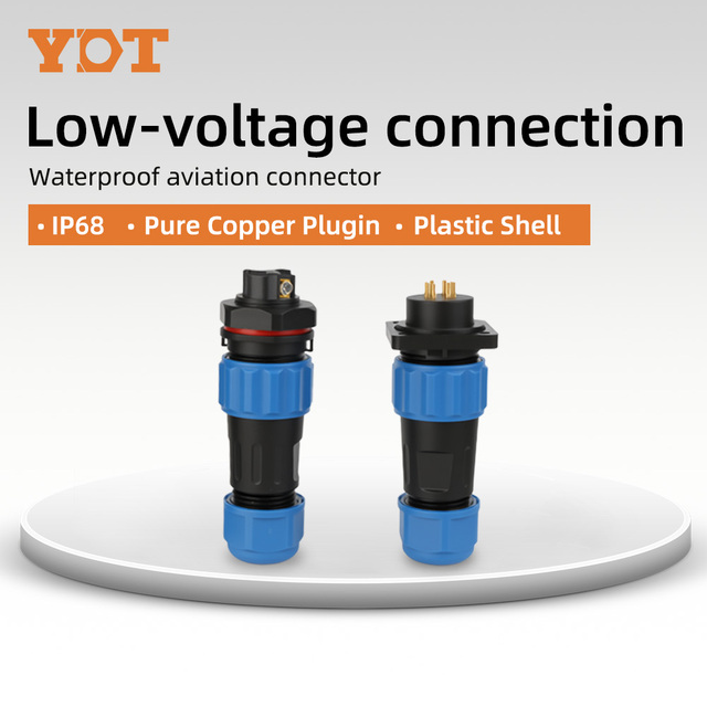 Aviation Plug and Socket Waterproof Male and Female Docking Fast Welding-free Wire and Cable Power Connector