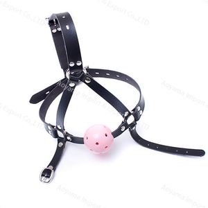 قُطر كروي للفم من نوع سيليكون على شكل كرة مزود بجهاز لخضاع وتسخير للحصول على الجنس عبر الإنترنت - Product Image 3