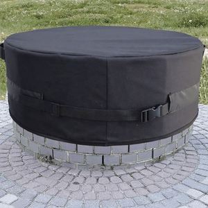 Cubierta Redonda Ajustable para Brasero de Piedra, Resistente al Agua, 600D, Multi-Tamaño, con Vela de Sombra y Red para Exteriores - Product Image 1