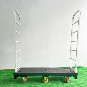 Carrito de Mano de Seis Ruedas Estilo Japonés, Carrito de Supermercado de Seis Ruedas - Product Image 1