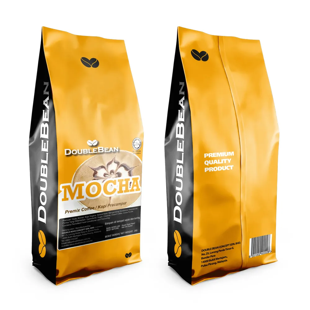 Mokka Koffie 3 In 1 Premium Instant Premix Hoge Kwaliteit Oplosbare Koffie Uit Maleisië Witte Koffie Fabrikant