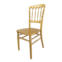 Chaise Napoléon Moderne en Bois Massif pour Hôtels, Mariages, Salons, Extérieur et Appartements - Durable et Empilable