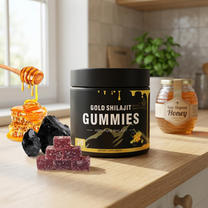 Gomitas de Shilajit Premium, Dulces Masticables, 60 Unidades, Producto a Base de Plantas, Empaque a Granel OEM, Suministro al por Mayor - Product Image 3