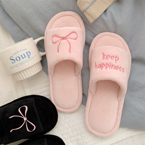 Pantuflas con Lazo y Suela de PVC de Alta Popularidad para Mujer, Material Superior de Gamuza con las Últimas Tendencias - Product Image 2