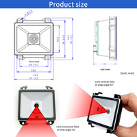 Módulo de Escáner de Código de Barras Integrado USB ECodeSky EMT8021A de Bajo Precio, Lector de Códigos QR para Teléfono Inteligente, en Existencia