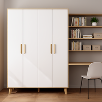 Ensemble de Meubles de Chambre Personnalisé pour Hôtel ou Maison, Grande Armoire en Bois Massif avec Coiffeuse