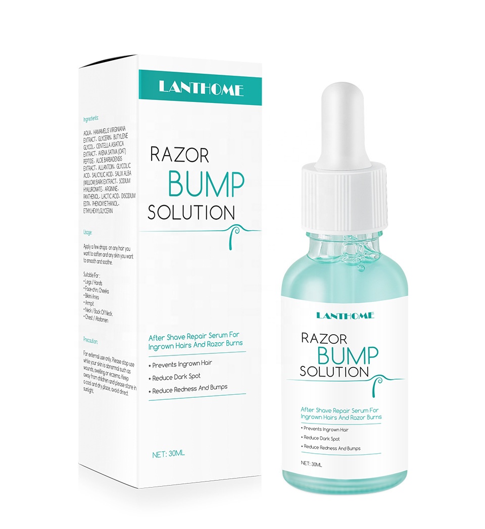 Бритва Lanthome, стопор для вросших волос, лечение после бритья, уменьшение темных пятен, покраснения, бритва, лечение ожогов для мужчин и женщин