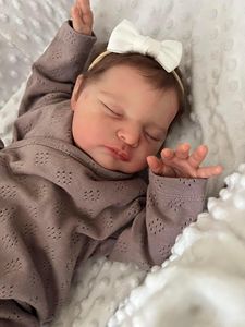 Barato caliente 19 pulgadas recién nacido tamaño ya terminado Bebe silicona Real Reborn Baby Doll para niñas niño niños Juguetes - Product Image 2