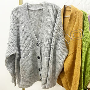 Precio al por mayor de fábrica Spring <span class=keywords><strong>Boutique</strong></span> Girls Long Knit Cardigan Sweater Abrigo largo Mixed Bale Ropa usada - Product Image 5