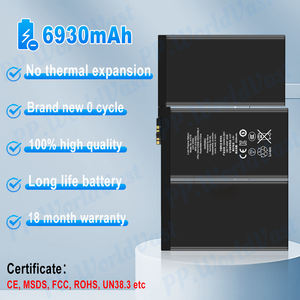 18 Monate Garantie Tablet-Akku für iPad 2 A1316 A1376 A1395 A1396 A1397 Brandneuer Ersatz-Li-Ionen-Akku 6930mah - Product Image 2