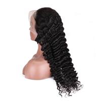 Perruque Lace Frontale 13*4 Ondulée Profonde et Volumineuse Noir Naturel, Effet Naturel et Réaliste, Modifie la Forme du Visage, Nouvelle Arrivée, Vente Chaude