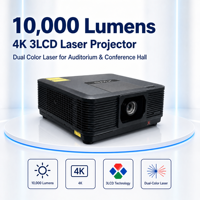 Projecteur laser 4K 3LCD 10000 Lumens, étanche à la poussière, laser bicolore, 20000H, fusion des images aux bords, correction des 6 angles, OEM ODM