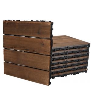 Suelo de Madera para Exteriores, Patio, Terraza, Balcón, con Sistema de Encaje, Anticorrosión, Resistente al Agua, Decoración DIY - Product Image 2