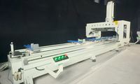 Centre d'usinage CNC 4 axes OUWO 7000 mm pour le perçage, le fraisage et le chanfreinage de profilés en aluminium robustes pour l'industrie des fenêtres et des portes