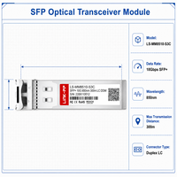 Module SFP+ 10G SFP-10G-SR compatible Cisco, émetteur-récepteur optique 10GbE SR, 850 nm MMF, courte portée 300 m, duplex LC multimode