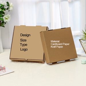 Vente en gros de boîtes à pizza avec logo Boîte à lunch jetable personnalisée 6 7 8 9 10 12 13 14 <span class=keywords><strong>pouces</strong></span> avec support Boîte à pizza d'emballage de fast-food - Product Image 4