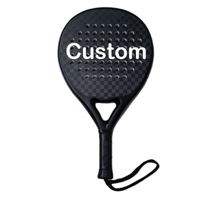 Raqueta de Pádel Profesional de Fibra de Carbono para Niños, Diseño OEM, <span class=keywords><strong>Precio</strong></span> de Fábrica, 3K/12K/18K, Potencia de Giro Superior, Duradera, Entretenimiento - Product Image 1