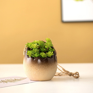 Vase en céramique fait main, panier mural suspendu pour plantes de balcon, plantes araignées et autres plantes en <span class=keywords><strong>pot</strong></span> - Product Image 4